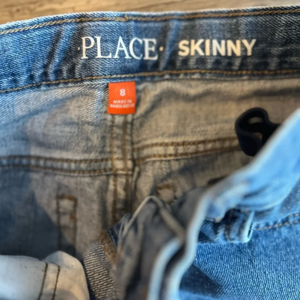 The Children’s Place Boys Skinny Jeans Medium Wash Cotton Blue Denim Size 8